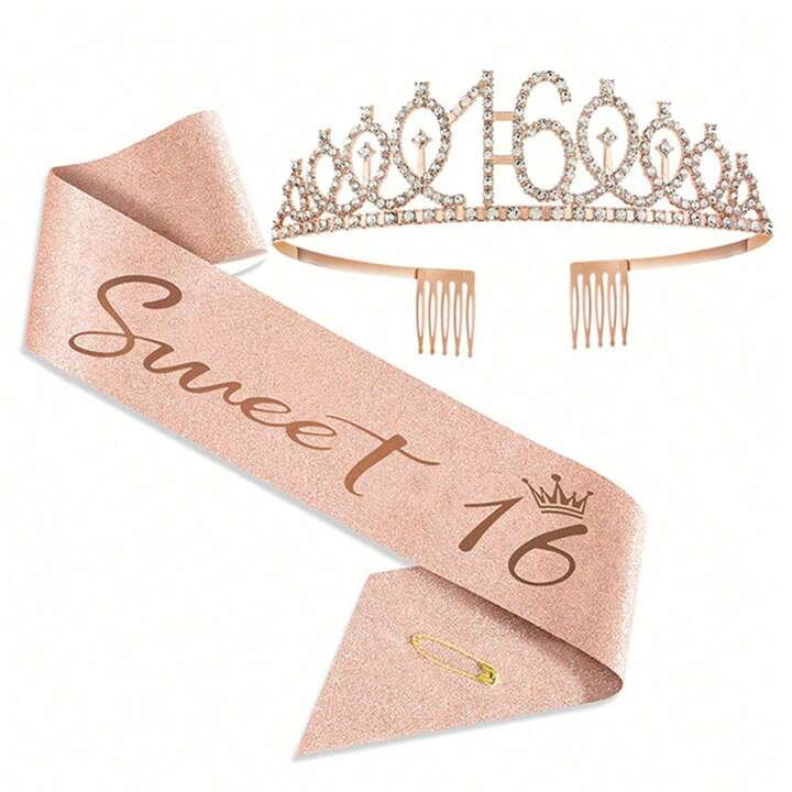 Sweet 16 Birthday Sash and Tiara