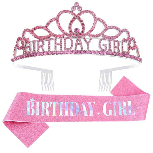 Birthday Girl Sash and Tiara